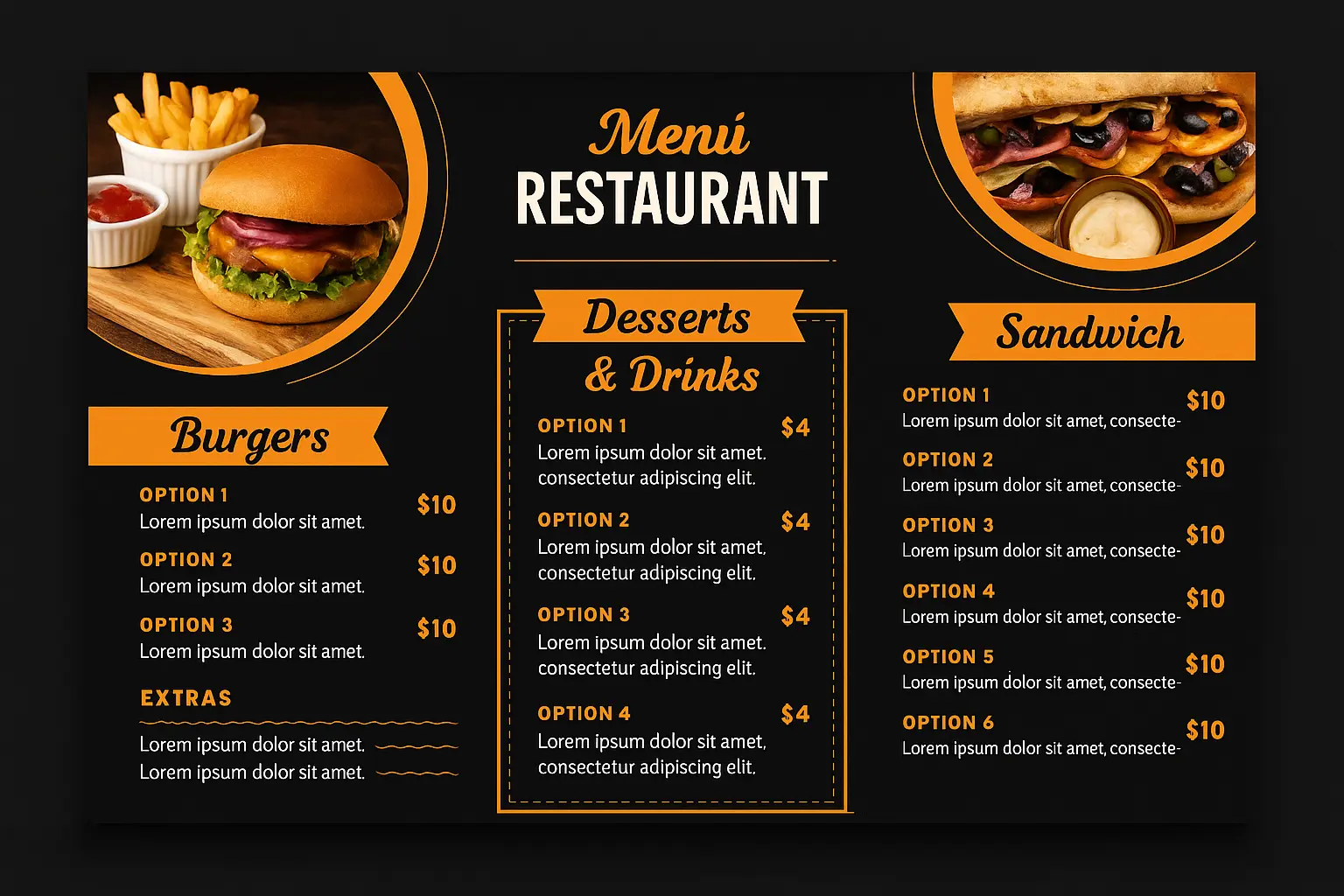 Menu Card